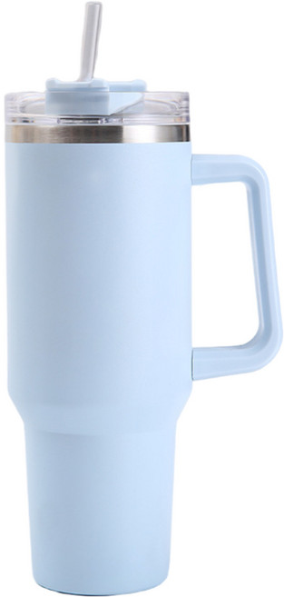 Homemore 건강한 물루틴 대용량 스텐 텀블러 1.2L 손잡이, 1개, 아쿠아 블루
