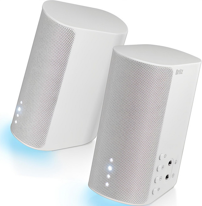 브리츠 2채널 게이밍 PC 스피커, BZ-LF11, 화이트