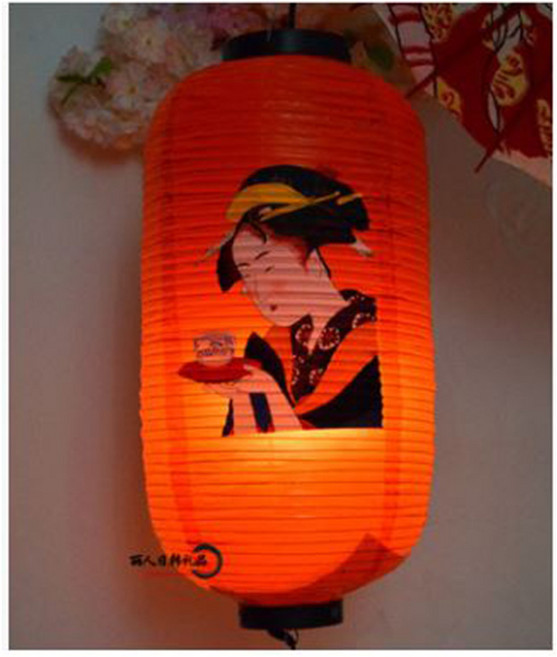 일식홍등 이자카야 선술집 홍등 갓등 등갓 홈포차 인테리어-13종, 7.기모노여인