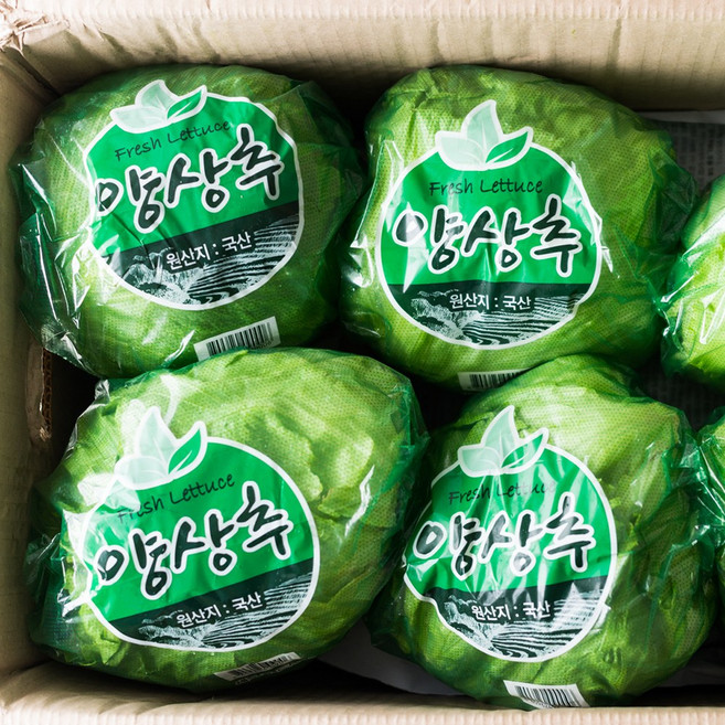 국내산 신선 양상추 개별포장 아삭한 샐러드용 6봉 12봉, 1개, 4kg