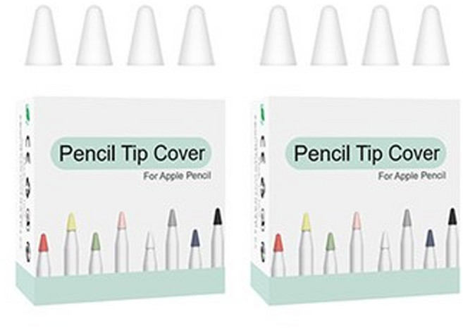 구스페리 애플펜슬 1 / 2세대 펜촉 보호팁 하드타입, 10개, 화이트