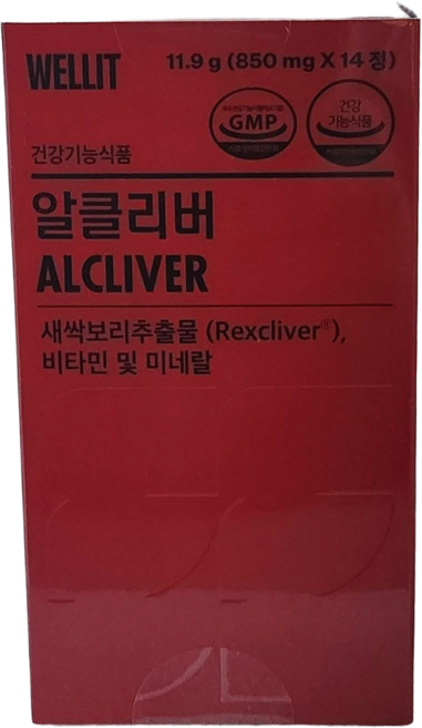 웰릿 정품 알클리버 렉스클리버, 14정, 1개