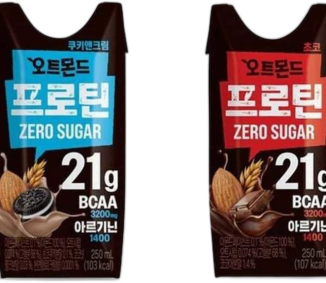 또팔아 오트몬드프로틴제로슈거 쿠키앤크림+초코(씩) 단백질보충제 단백질쉐이크 단백질드링크 마, 250ml