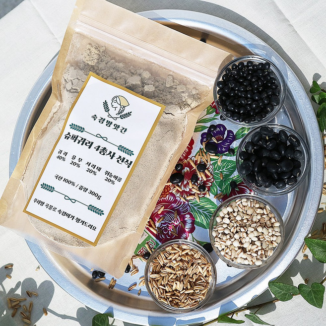 숙경방앗간 25년국산 귀리가루 3곡 미숫가루 쪄서만든선식 300g, 슈퍼귀리 4총사 500g, 1개, 500g