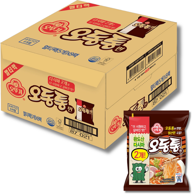 오뚜기 오동통면 120g x 40