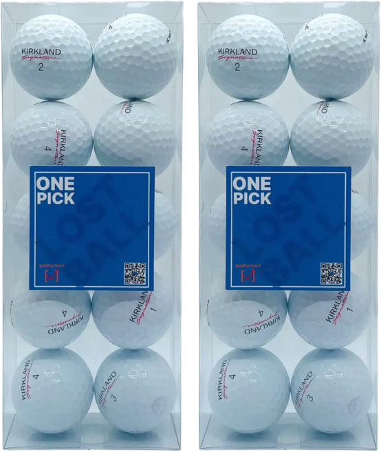 [원픽] 고객만족1위! 커클랜드 로스트볼 특A++급 3피스 골프공 품질보증 라운딩용, 1개, 10개입, 화이트
