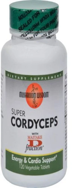 머쉬룸 위즈덤 슈퍼 동충하초 캡슐렛 120정 Mushroom Wisdom Super Cordyceps Caplets 120 Count, 1개 - 쿠팡