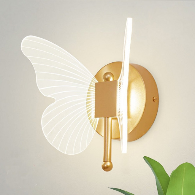 모든조명 LED 8W 나비 실내 벽등 벽부등 인테리어 카페 조명 침실등