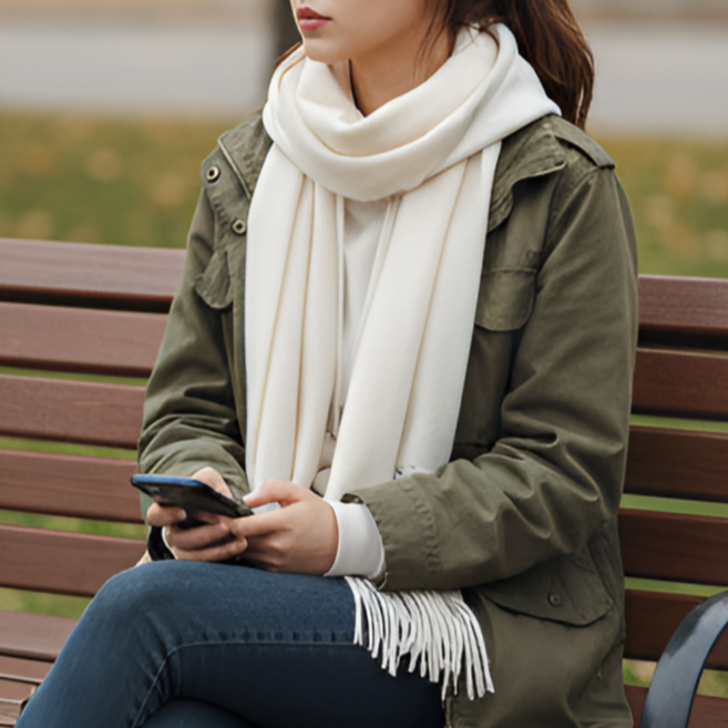 코르빈 부드러운 니트 머플러 캐시미어 남녀공용 목도리