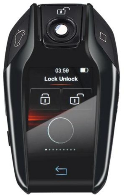 스마트키 스마트 LCD 원격 자동차 키 TK800 BMW MB 랜드로버 재규어 도요타 기아 현대 인피니티 쉐보레, Black, Korean, 1개