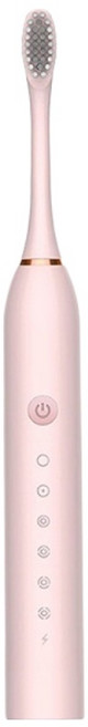 聲波電動牙刷 X3 高轉速深層清潔智能牙刷 送4刷頭, 粉色, 1個, DZ0164