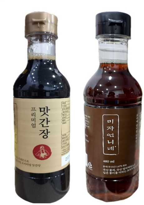 미자언니네 꽃게 액젓 480ml + 프리미엄 맛간장 480ml, 1