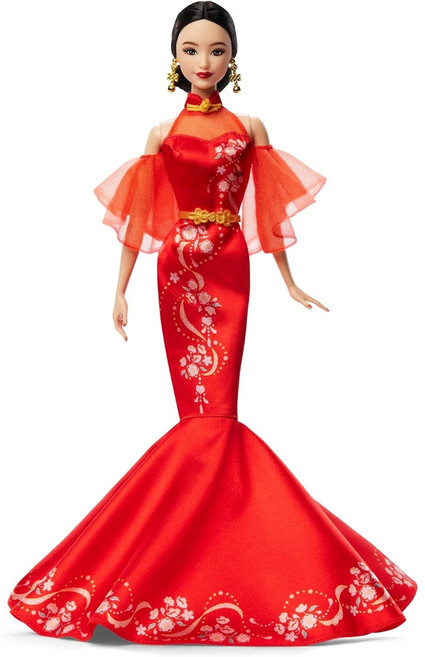 Barbie 시그니처 루나 뉴 이어 치파오 바비 인형, 1개, 1개