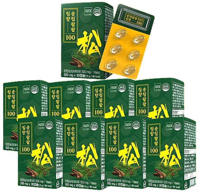 [쇼핑브로] 송침팔팔 침향 100 솔잎추출 솔잎증류액 송침유 침향 대마유, 8세트