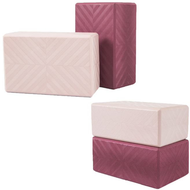 아이워너 EVA 스포츠 요가블럭 필라텍스 요가도구 스트레칭 블록, 버건디, 1개