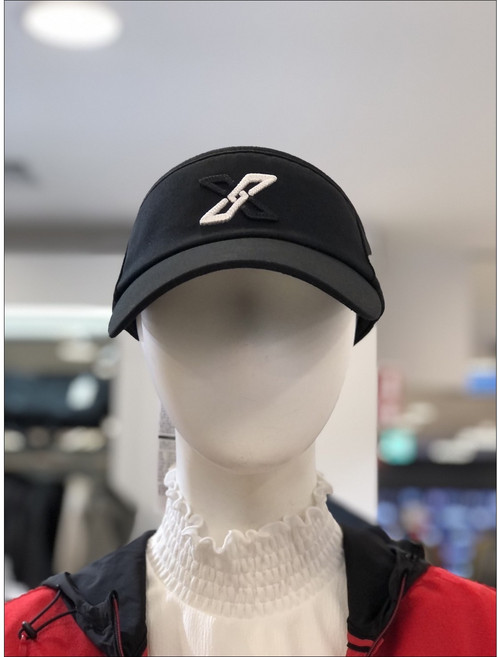 JDX 여성봄 X로고 기본 썬바이저 BK