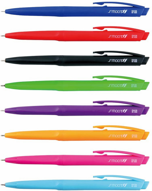 SKB 舒活炫彩中油筆 IB-1006 / 0.6mm 色彩鮮明 書寫流暢 快乾不易暈染, 淺藍, 1個