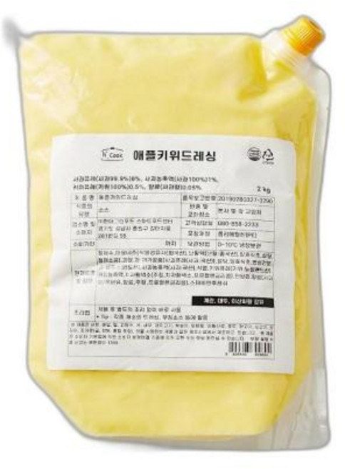 애플키위드레싱 냉장, 1개, 2kg