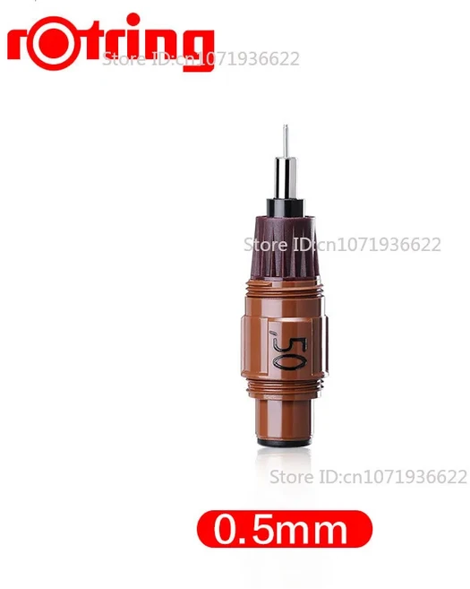 원래 독일 Rotring Isograph 주사기 펜 0.2/0.3mm 드로잉 펜 전문 손으로 그리는 엔지니어 디자인 미술 학, 15 0.5mm(Only Nib)
