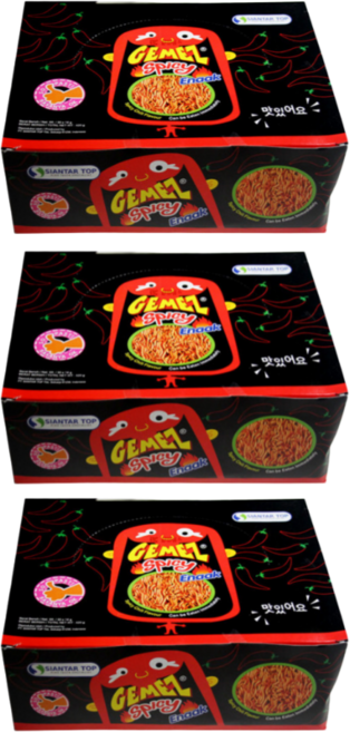 게메즈 에낙 스파이시 라면과자, 14g, 90개