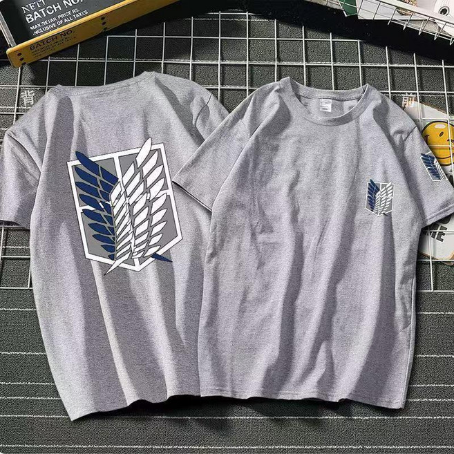 진격의 거인 조사병단 반티 코스프레 반팔 티셔츠 코스튬 의상