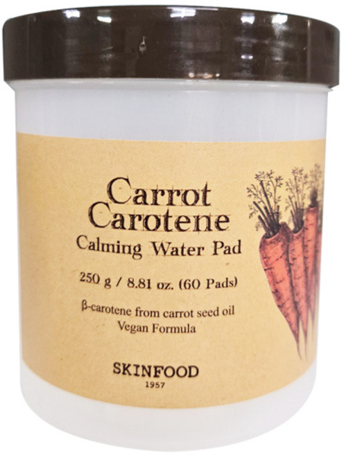 스킨푸드 캐롯 카로틴 카밍 워터 패드 250g, 60매입, 1개