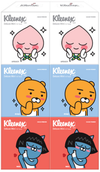 크리넥스 디럭스미니 카카오 230매x6입