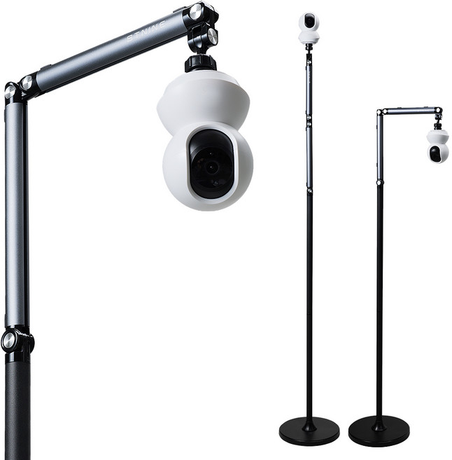 홈캠거치대 헤이홈 원캠 이글루 타포 cctv 무타공 스탠드 홈카메라 호환 침대 펫 부모님 가정용 거치대, 1개, 210cm