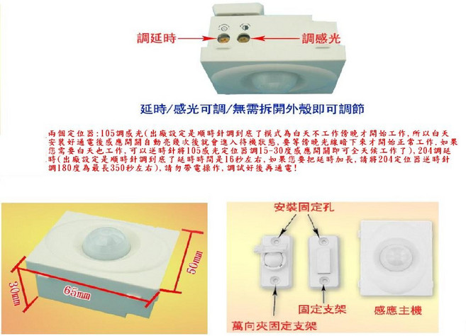 紅外線人體感應開關 智能家居自動感應 節能省電 安裝簡便, 1個, AC220V