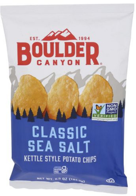 볼더 캐니언 바다 소금 케틀 칩 6.5 온스 Boulder Canyon Sea Salt Kettle Chips 6.5 oz, 1개, 기타, 184g