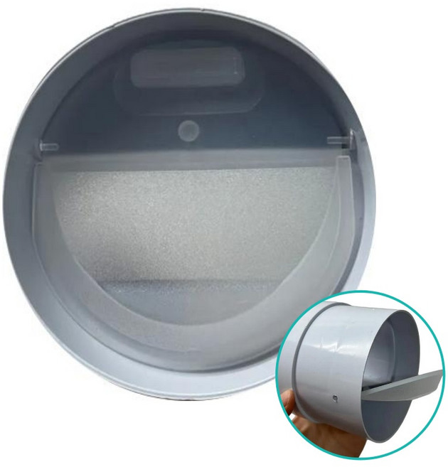 화장실 주방 환풍기 역풍 역류 방지 댐퍼 원형 역풍방지기 욕실 냄새 차단 셀프 교체 부품 국산