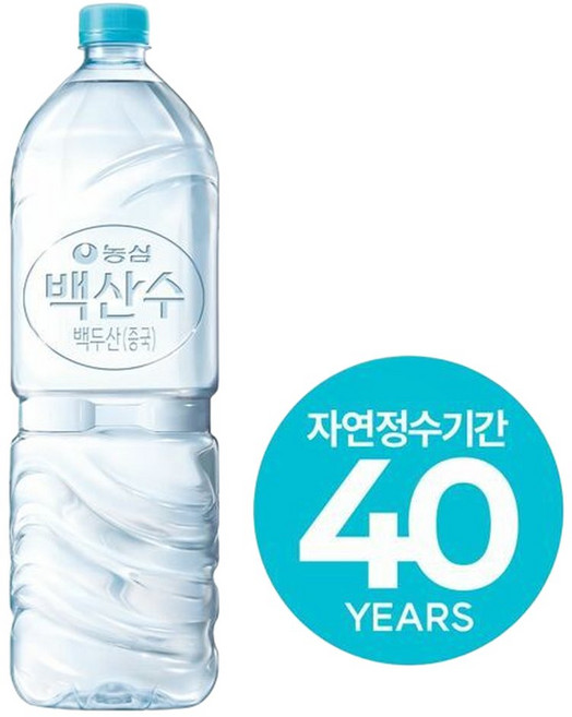 (현대Hmall)농심 백산수 2L 12병 (유/무라벨) 생수, 12개
