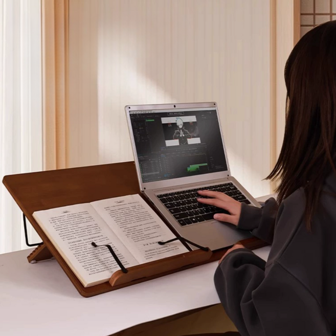 그림 그리기 좋고 크고 무거워서 밀리지 않는 긴 독서대 65cm