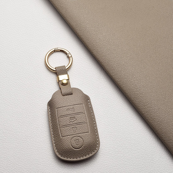 기아 키 커버 케이스 A4타입 4버튼 호환 (K3K5쏘울올뉴카렌스카니발니로쏘렌토스포티지 등), 기아/A4 타입, 에토프그레이