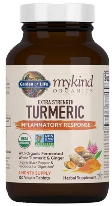 가든오브라이프 마이카인드 엑스트라 스트렝스 터메릭, 1개, 120정 - 쿠팡