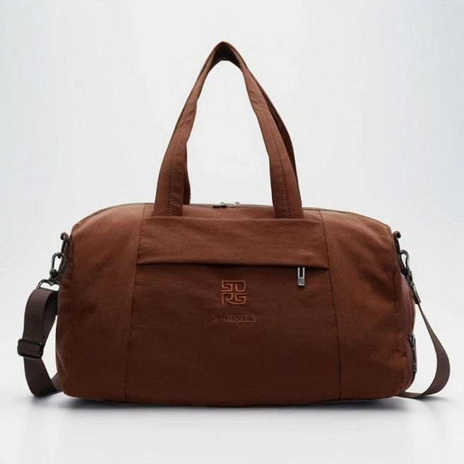 아더씨 운동가방 헬스 스포츠 필라테스 피트니스 가방, 다크+브라운, 1개