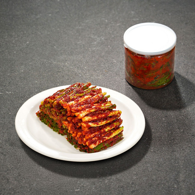 셰프애찬 맛있게 매운 알싸한 불김치 실비 파김치 쪽파김치, 2개, 500g