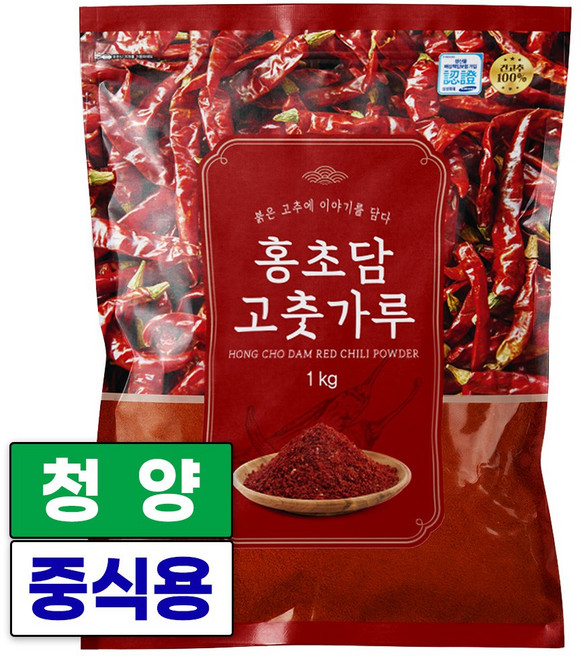 홍초담 짬뽕용 고춧가루 미분 청양 매운맛, 1개, 1kg