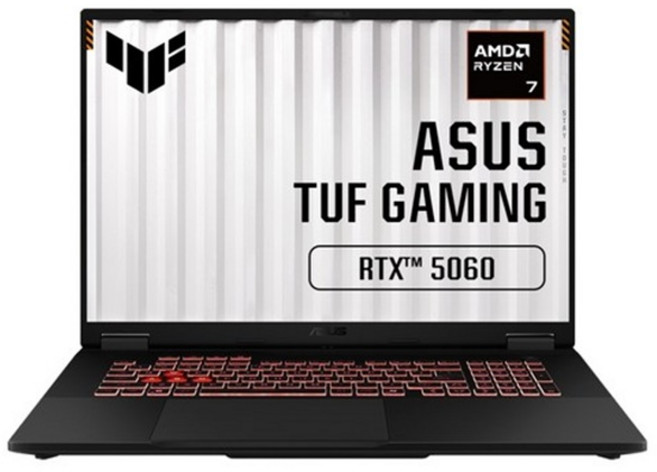 에이수스 2025 TUF 게이밍 노트북 A18 라이젠7 260 지포스 RTX 5060, 예거그레이, 1012GB, 16GB, WIN11 Home, FA808UM-S8031