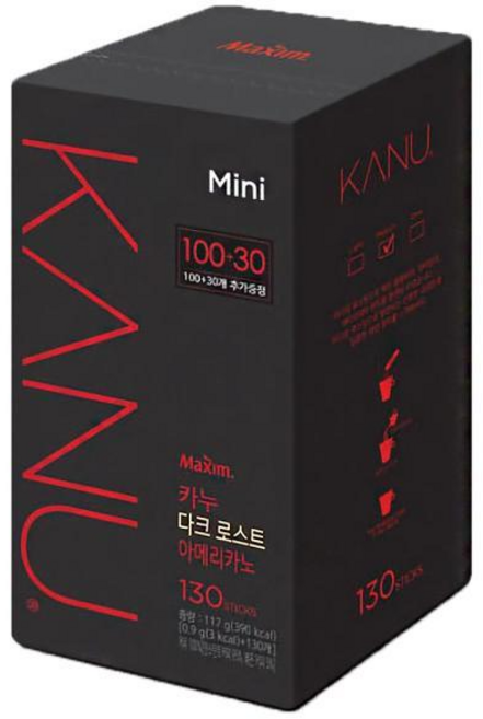 카누 미니 다크로스트 아메리카노 130T, 900mg, 130개입, 1개
