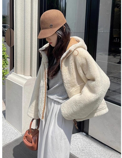 쩐쿠 여성 캐주얼 집업 후리스 털 자켓 K0279