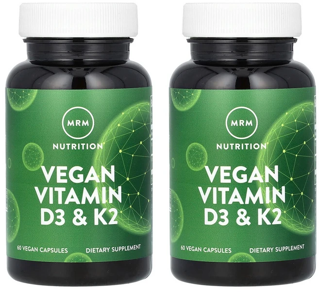 MRM 비건 비타민D3 K2 베지 캡슐 60정 2팩, 2개 - 쿠팡