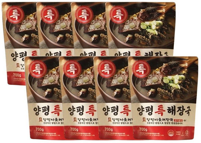 이용식 양평 특 해장국 큰아들집 선지해장국 우거지 홈쇼핑, 8개, 700g