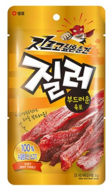 질러 샘표 부드러운 육포 30g, 4개