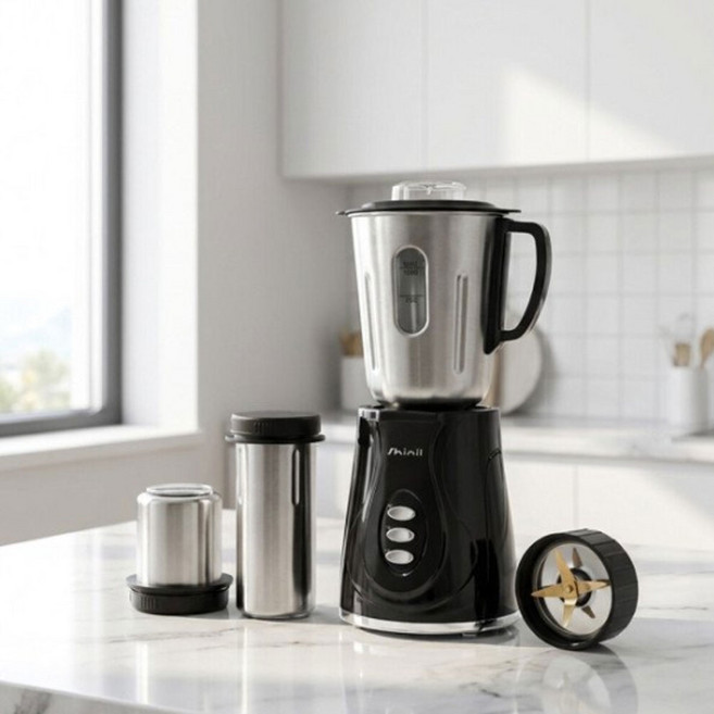 신일 SHINIL 중형 스텐 믹서기 세트 풀구성 SMX-S1800