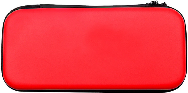 닌텐도 스위치 케이스 올인원 휴대용 하드 파우치 보관함, 레드
