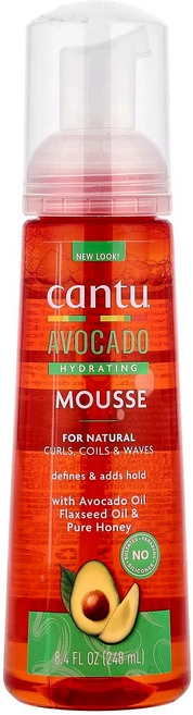 칸투 아보카도 하이드레이팅 무스 자연스러운 곱슬머리 웨이브 모발용 248ml (8.4 fl oz) CTU-94246, 1 - 쿠팡