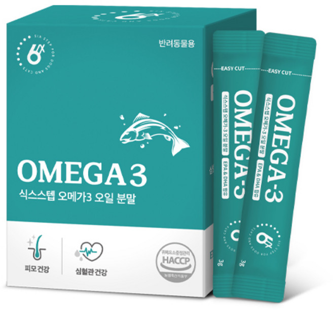 식스스텝 오메가3 어유분말 30p, 30회분, 1개