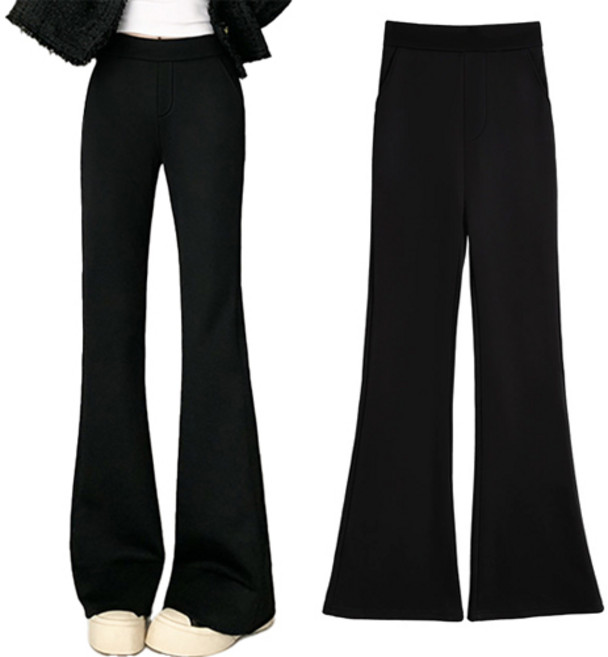 핑크셀럽 여성 밴딩 부츠컷 슬랙스 팬츠