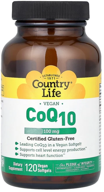 컨트리라이프 비건 CoQ10 100mg 비건 소프트젤 120정, 1개 - 쿠팡